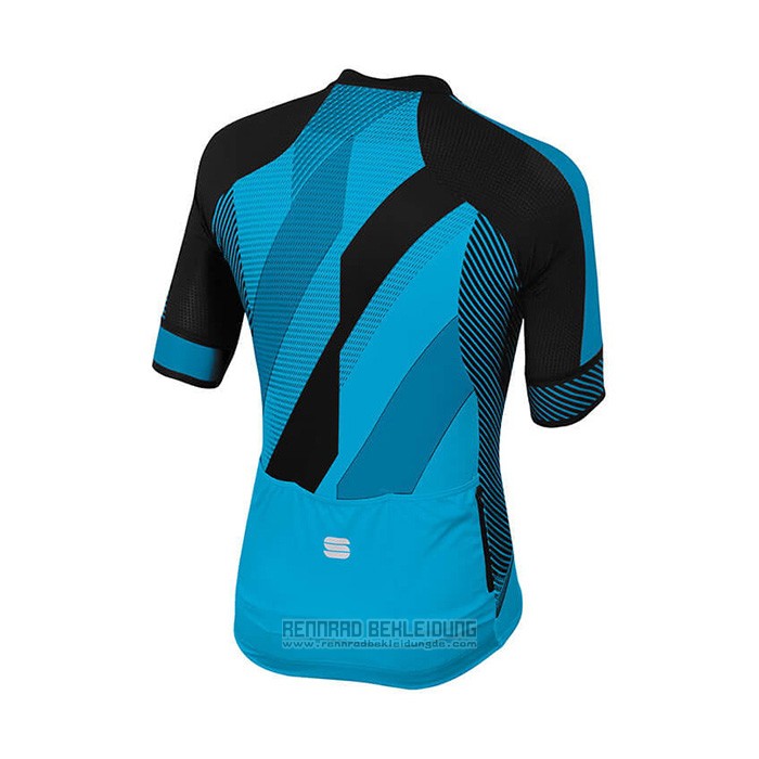 2021 Fahrradbekleidung Sportful Blau Shwarz Trikot Kurzarm und Tragerhose