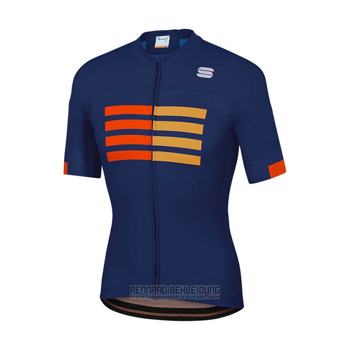 2021 Fahrradbekleidung Sportful Blau Trikot Kurzarm und Tragerhose