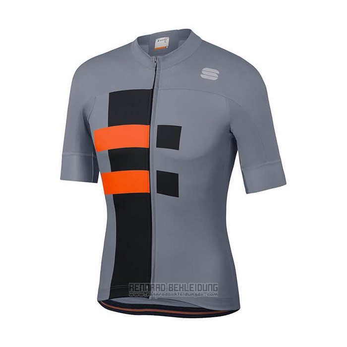 2021 Fahrradbekleidung Sportful Grau Orange Trikot Kurzarm und Tragerhose - zum Schließen ins Bild klicken
