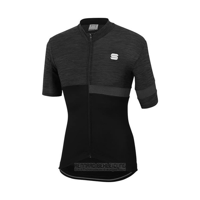 2021 Fahrradbekleidung Sportful Shwarz Trikot Kurzarm und Tragerhose