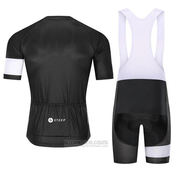 2021 Fahrradbekleidung Steep Shwarz Trikot Kurzarm und Tragerhose - zum Schließen ins Bild klicken