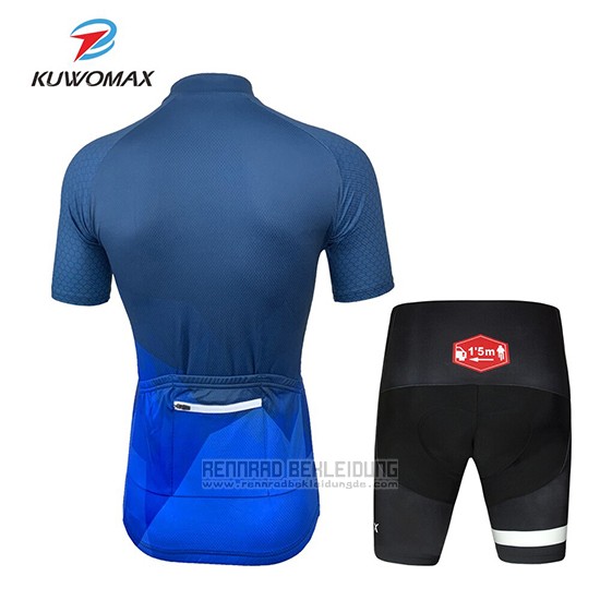 2019 Fahrradbekleidung Kuwomax Blau Trikot Kurzarm und Overall - zum Schließen ins Bild klicken
