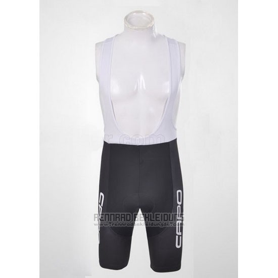 2011 Fahrradbekleidung Capo Shwarz und Wei Trikot Kurzarm und Tragerhose