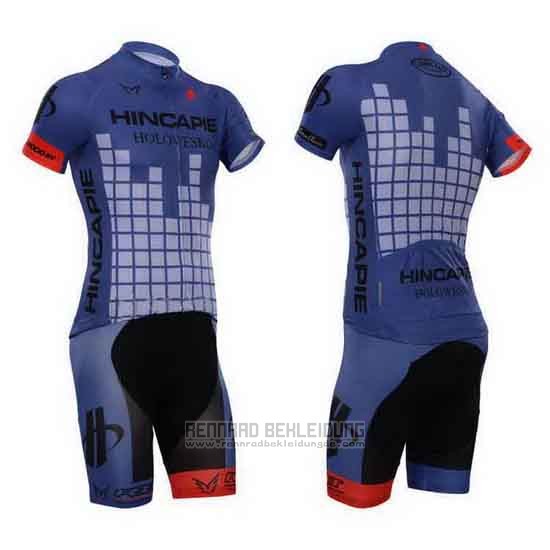 2014 Fahrradbekleidung Hincapie Volett Trikot Kurzarm und Tragerhose