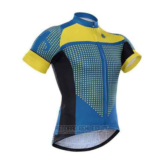 2015 Fahrradbekleidung Hincapie Blau und Gelb Trikot Kurzarm und Tragerhose - zum Schließen ins Bild klicken