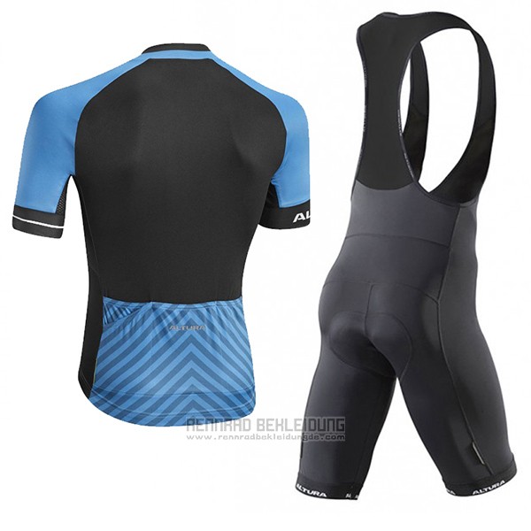 2017 Fahrradbekleidung Altura Peloton Blau Trikot Kurzarm und Tragerhose