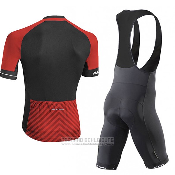 2017 Fahrradbekleidung Altura Peloton Rot Trikot Kurzarm und Tragerhose