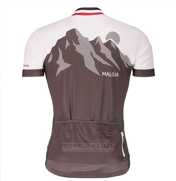 2017 Fahrradbekleidung Maloja Braun Trikot Kurzarm und Tragerhose - zum Schließen ins Bild klicken