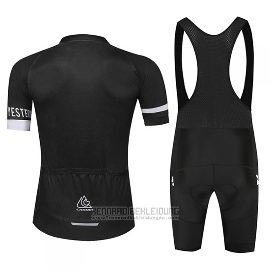 2019 Fahrradbekleidung Chomir Shwarz Trikot Kurzarm und Tragerhose