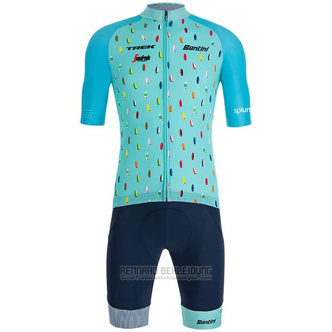 2019 Fahrradbekleidung Richie Azurblau Trikot Kurzarm und Tragerhose - zum Schließen ins Bild klicken