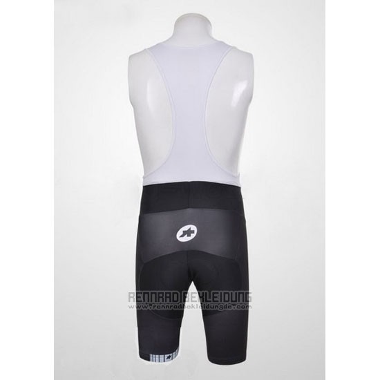 2011 Fahrradbekleidung Assos Wei und Gelb Trikot Kurzarm und Tragerhose