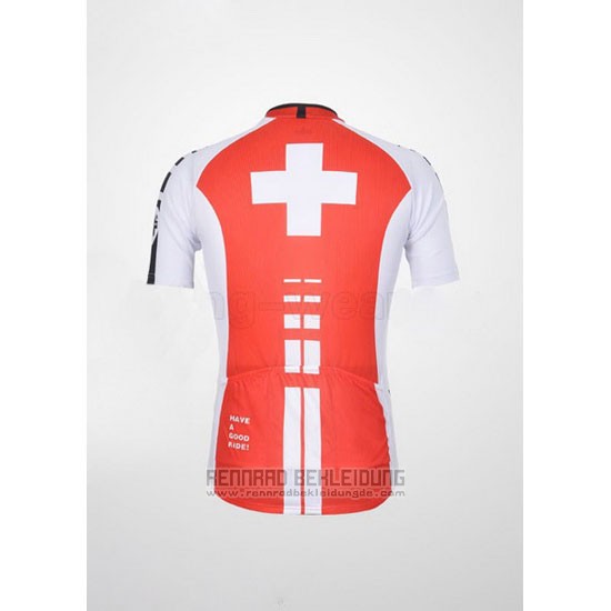 2011 Fahrradbekleidung Assos Wei und Rot Trikot Kurzarm und Tragerhose