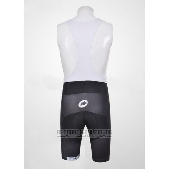 2011 Fahrradbekleidung Assos Wei und Shwarz Trikot Kurzarm und Tragerhose