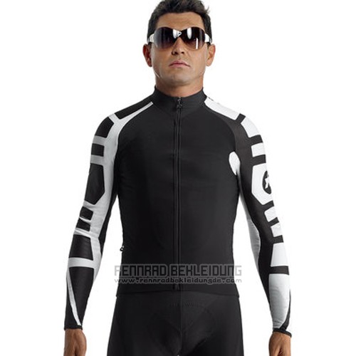 2014 Fahrradbekleidung Assos Shwarz Trikot Langarm und Tragerhose