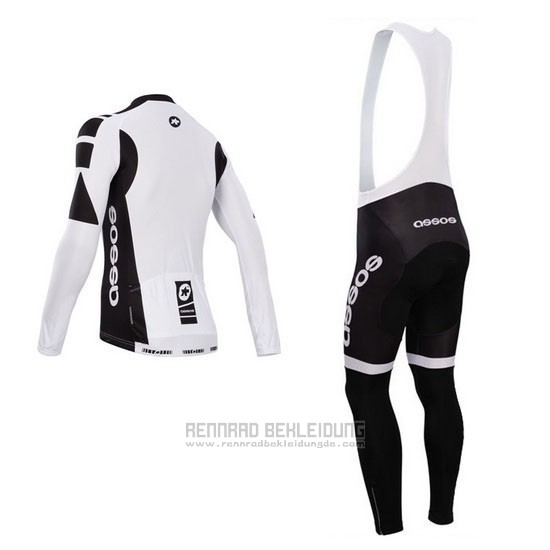 2014 Fahrradbekleidung Assos Wei Trikot Langarm und Tragerhose