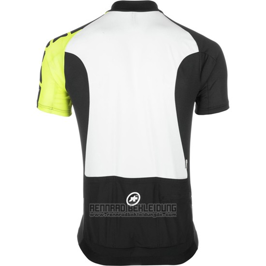 2016 Fahrradbekleidung Assos Shwarz und Gelb Trikot Kurzarm und Tragerhose