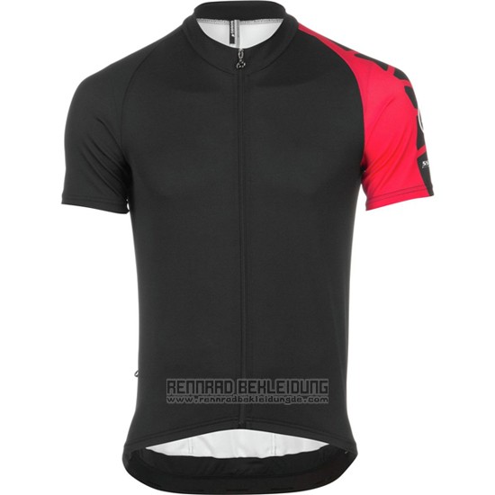 2016 Fahrradbekleidung Assos Shwarz und Rot Trikot Kurzarm und Tragerhose