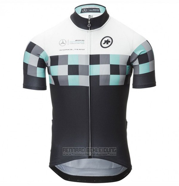 2017 Fahrradbekleidung Assos Shwarz Trikot Kurzarm und Tragerhose