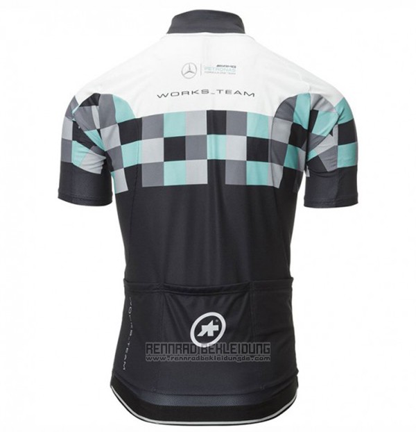 2017 Fahrradbekleidung Assos Shwarz Trikot Kurzarm und Tragerhose