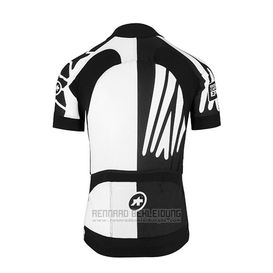 2018 Fahrradbekleidung Assos SS.Capeepicxc Wei Trikot Kurzarm und Tragerhose