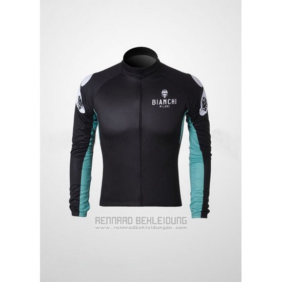 2010 Fahrradbekleidung Bianchi Shwarz Trikot Langarm und Tragerhose