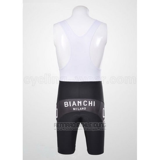 2011 Fahrradbekleidung Bianchi Shwarz Trikot Kurzarm und Tragerhose