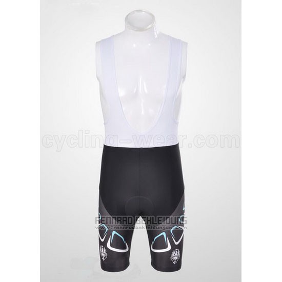 2011 Fahrradbekleidung Bianchi Shwarz Trikot Kurzarm und Tragerhose