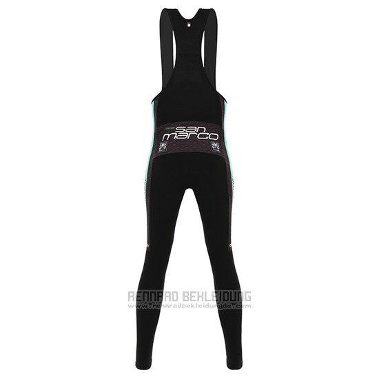 2016 Fahrradbekleidung Bianchi Mtb Shwarz und Grun Trikot Langarm und Tragerhose