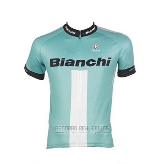 2017 Fahrradbekleidung Bianchi Grun Trikot Kurzarm und Tragerhose