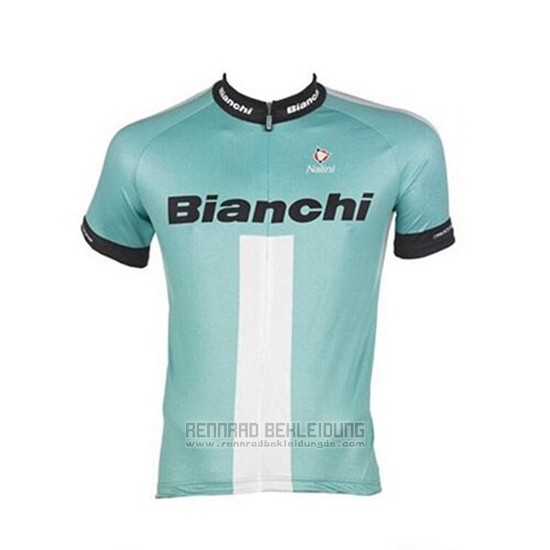 2017 Fahrradbekleidung Bianchi Grun Trikot Kurzarm und Tragerhose