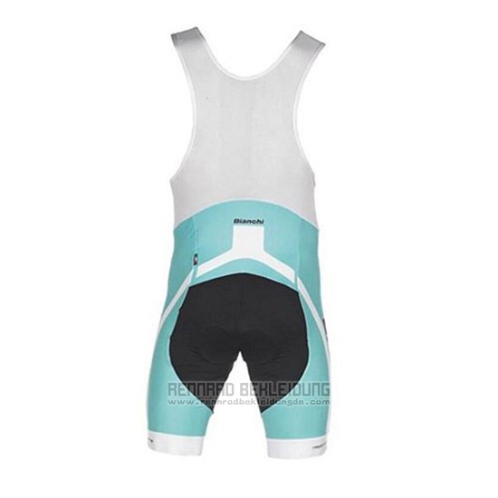 2017 Fahrradbekleidung Bianchi Grun Trikot Kurzarm und Tragerhose