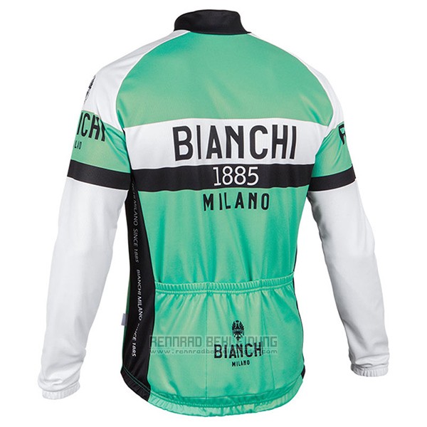 2017 Fahrradbekleidung Bianchi Milano Ml Grun Trikot Langarm und Tragerhose - zum Schließen ins Bild klicken