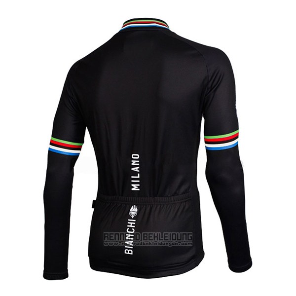 2017 Fahrradbekleidung Bianchi Milano Ml Shwarz Trikot Langarm und Tragerhose - zum Schließen ins Bild klicken