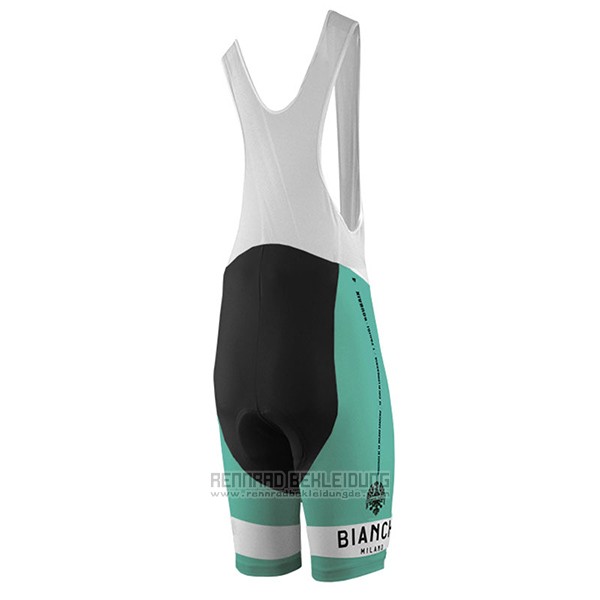 2017 Fahrradbekleidung Bianchi Milano Pride Grun Trikot Kurzarm und Tragerhose