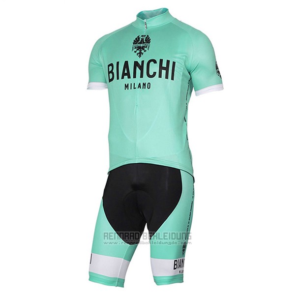 2017 Fahrradbekleidung Bianchi Milano Pride Grun Trikot Kurzarm und Tragerhose - zum Schließen ins Bild klicken