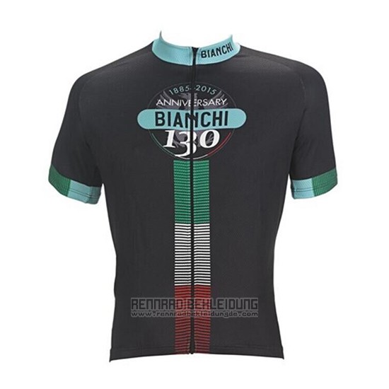 2017 Fahrradbekleidung Bianchi Shwarz Trikot Kurzarm und Tragerhose - zum Schließen ins Bild klicken