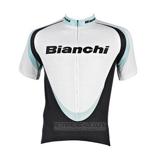 2017 Fahrradbekleidung Bianchi Wei Trikot Kurzarm und Tragerhose