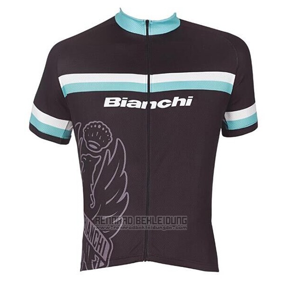 2017 Fahrradbekleidung Bianchi Wei und Hellblau Trikot Kurzarm und Tragerhose - zum Schließen ins Bild klicken