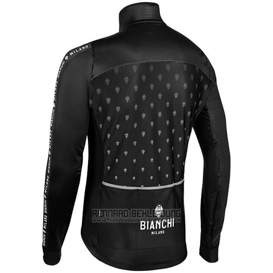 2019 Fahrradbekleidung Bianchi Milano Ft Shwarz Wei Trikot Langarm und Tragerhose