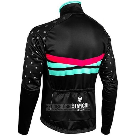 2019 Fahrradbekleidung Bianchi Milano Pb Shwarz Rot Trikot Langarm und Tragerhose - zum Schließen ins Bild klicken