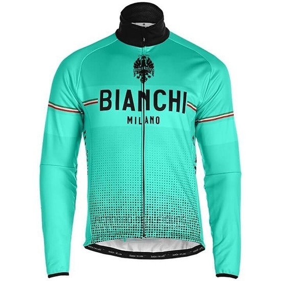 2019 Fahrradbekleidung Bianchi Milano Xd Blau Grau Trikot Langarm und Tragerhose