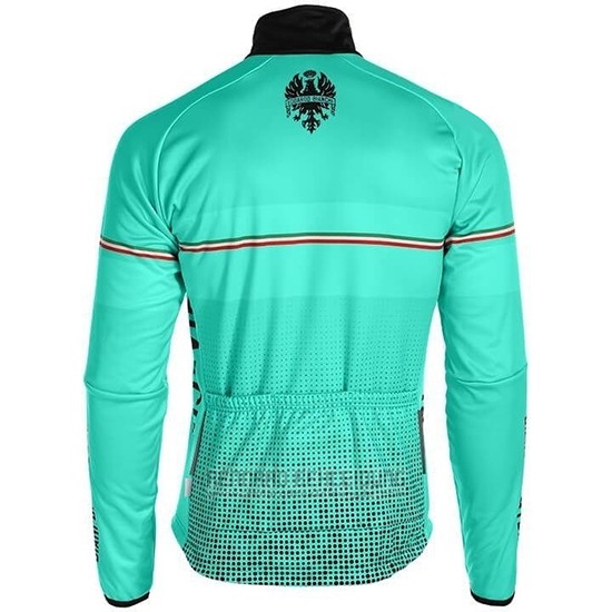 2019 Fahrradbekleidung Bianchi Milano Xd Blau Grau Trikot Langarm und Tragerhose - zum Schließen ins Bild klicken