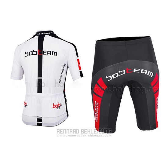 2015 Fahrradbekleidung Bobteam Wei Trikot Kurzarm und Tragerhose