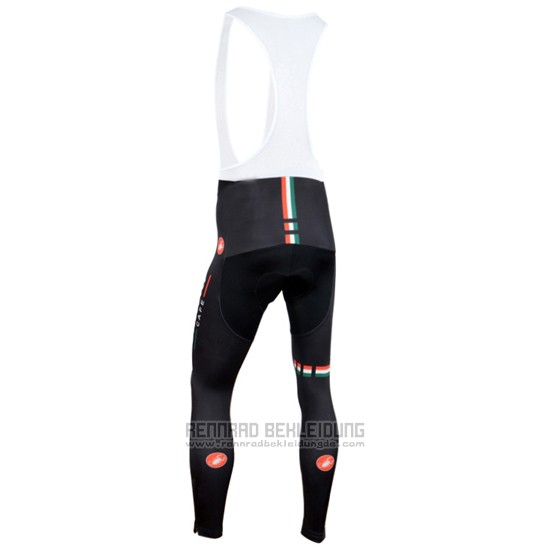 2014 Fahrradbekleidung Castelli Shwarz Trikot Langarm und Tragerhose - zum Schließen ins Bild klicken