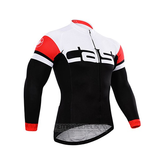 2015 Fahrradbekleidung Castelli Tief Wei und Shwarz Trikot Langarm und Tragerhose