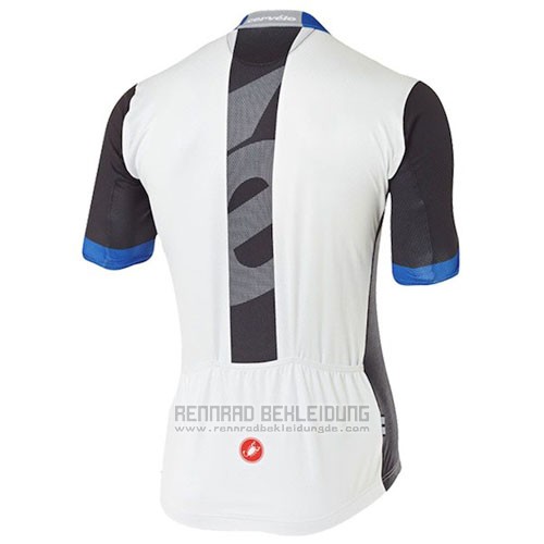 2016 Fahrradbekleidung Castelli Cervelo und Wei und Blau Trikot Kurzarm und Tragerhose