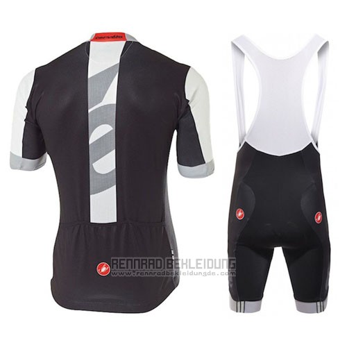 2016 Fahrradbekleidung Castelli Cervelo und Wei und Grau Trikot Kurzarm und Tragerhose
