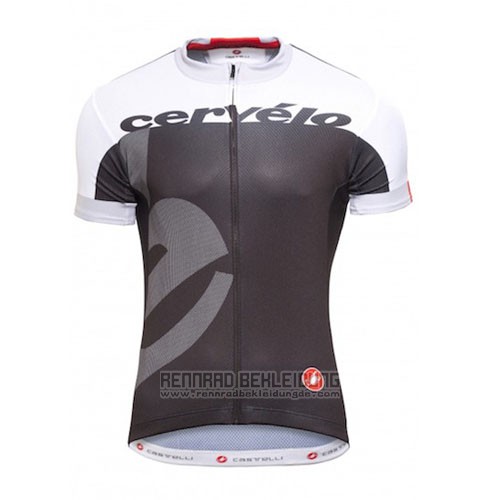 2016 Fahrradbekleidung Castelli Cervelo und Wei und Grau Trikot Kurzarm und Tragerhose