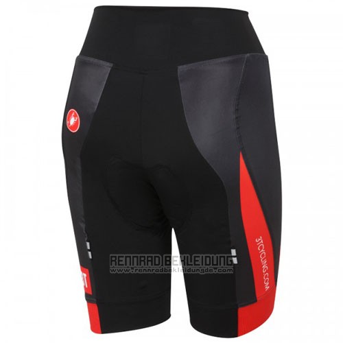 2016 Fahrradbekleidung Castelli Wei Rot Trikot Kurzarm und Tragerhose