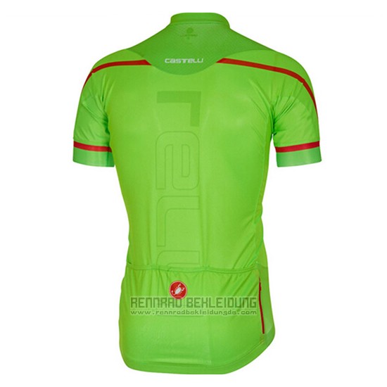 2017 Fahrradbekleidung Castelli Grun Trikot Kurzarm und Tragerhose